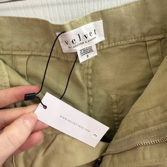 Brylie Sanded Twill Utility Pant Khaki/Beige Women's Size 2 - Picture 7 of 11